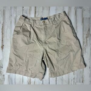 Polo Ralph Lauren Mens Chino Shorts Size 33 Khaki Stretch Classic Fit 9”
